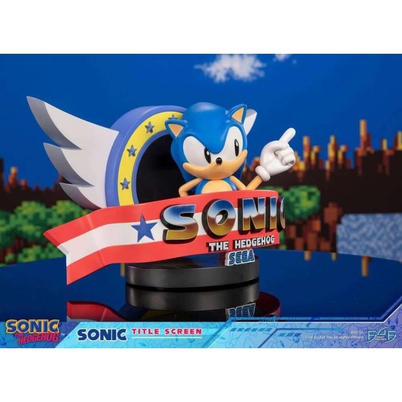 SONIC - Title Screen - Statuette 21cm 
