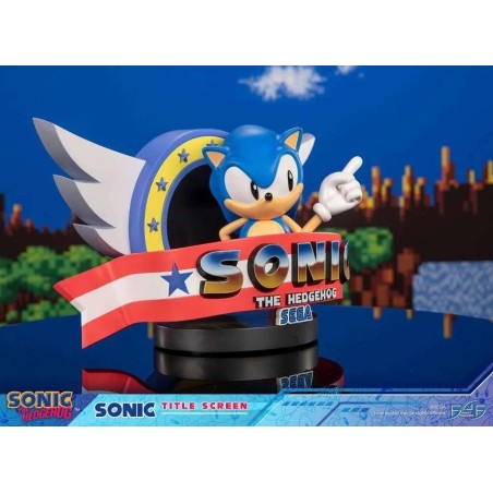 SONIC - Title Screen - Statuette 21cm 