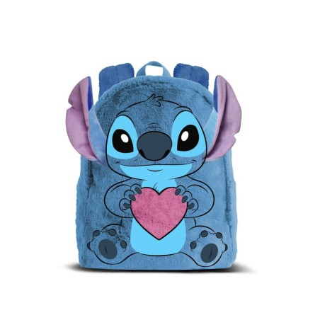 STITCH - Love - Mini Sac à Dos Fourrure '25x21x12cm' 