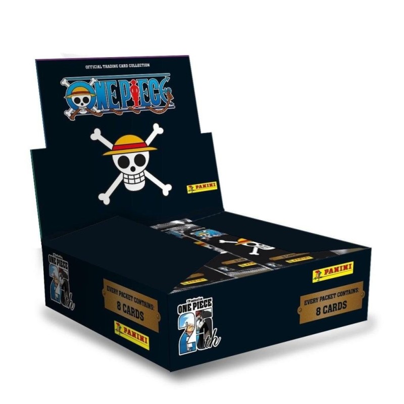 ONE PIECE - Panini Display 18 Pochette 8 Trading cards 