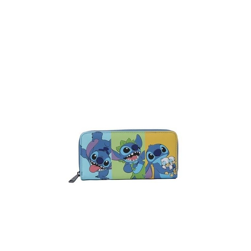 DISNEY - Jaase Stitch Colorblock - Portefeuille LoungeFly Exclusive 