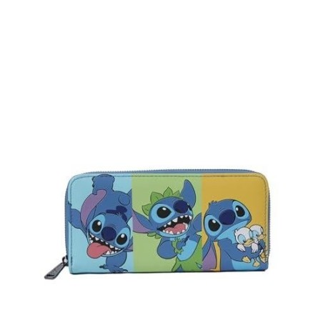 DISNEY - Jaase Stitch Colorblock - Portefeuille LoungeFly Exclusive 