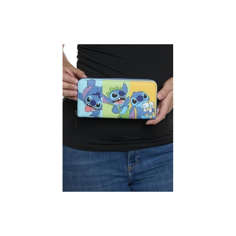 DISNEY - Jaase Stitch Colorblock - Portefeuille LoungeFly Exclusive 