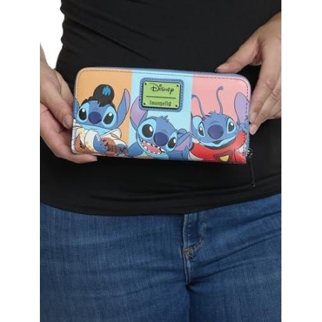 DISNEY - Jaase Stitch Colorblock - Portefeuille LoungeFly Exclusive 
