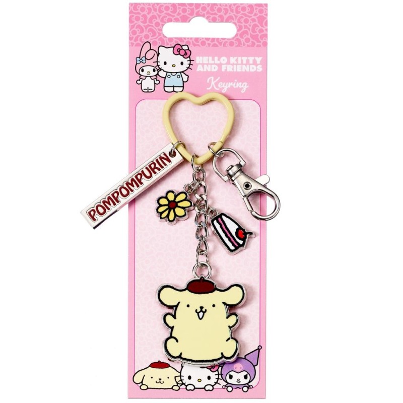 HELLO KITTY - Pompompurin - Porte-Clés avec Charmes 