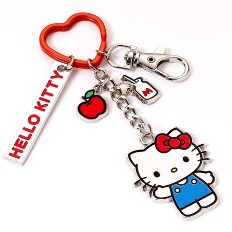 HELLO KITTY - Pomme - Porte-Clés avec Charmes 