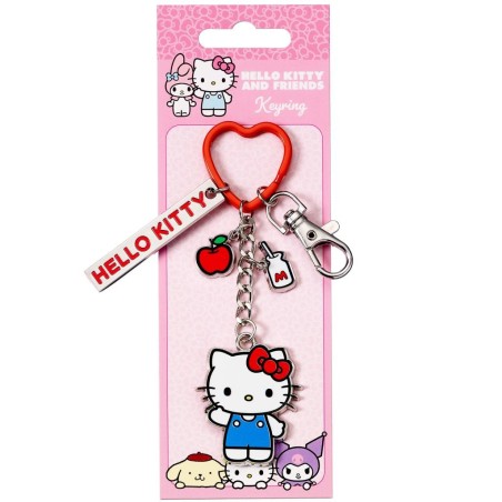 HELLO KITTY - Pomme - Porte-Clés avec Charmes 