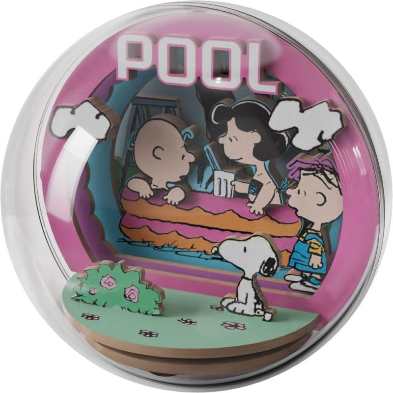 PEANUTS - Cool Pool - Wood Model Kit Globe Theater 