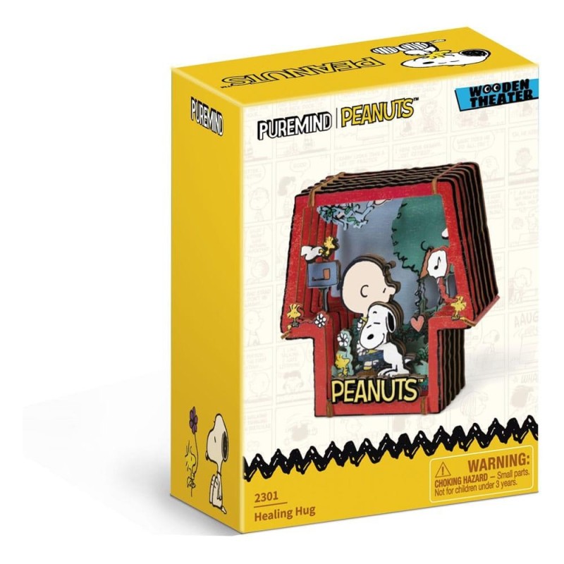 PEANUTS - Healing Hug - Wood Model Kit Theater 