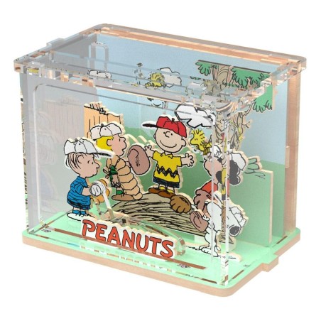 PEANUTS - Mini Scene Baseball Time - Wood Model Kit 