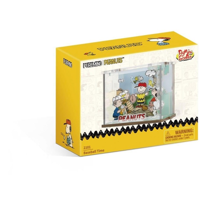 PEANUTS - Mini Scene Baseball Time - Wood Model Kit 