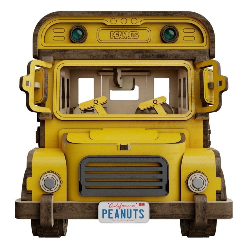 PEANUTS - School Bus - Wood Model Kit 