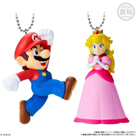 SUPER MARIO -Mascot charm collection w2 - Assortiments 10 Keychain 6cm 