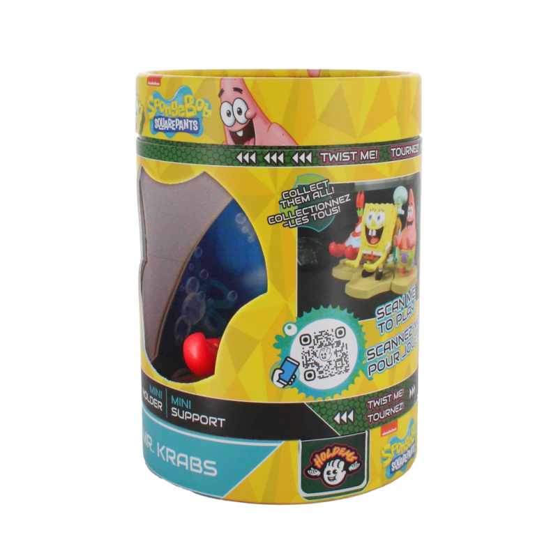 BOB L'EPONGE - Mr Krabs - Support Manette & Portable 'Holdem' - 11cm 