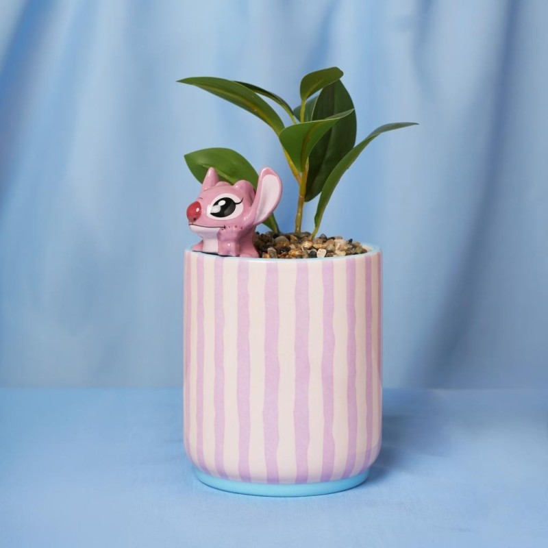 ANGEL - Pot avec un Mini Angel 3D + Fausse Plante 