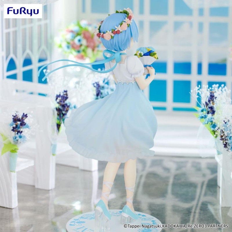 RE ZERO - Rem "Bridesmaid" - Statuette Trio-Try-It 21cm 