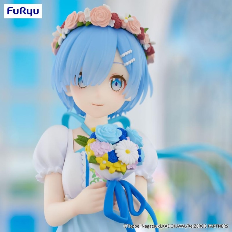 RE ZERO - Rem "Bridesmaid" - Statuette Trio-Try-It 21cm 