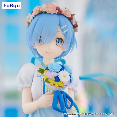 RE ZERO - Rem "Bridesmaid" - Statuette Trio-Try-It 21cm 