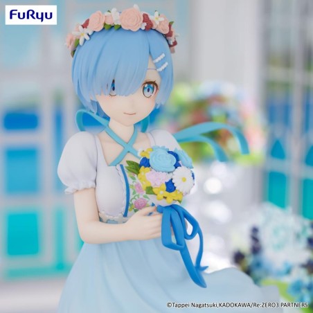 RE ZERO - Rem "Bridesmaid" - Statuette Trio-Try-It 21cm 