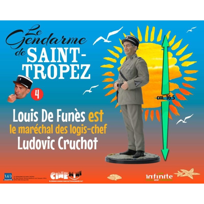 LE GENDARME DE SAINT-TROPEZ - Ludovic Cruchot - Figurine 16cm 