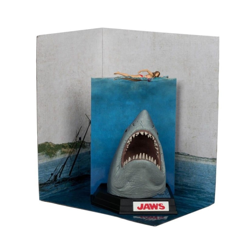 LES DENTS DE LA MER - 50eme Anniversaire - Figurine Movie Maniacs 16cm 