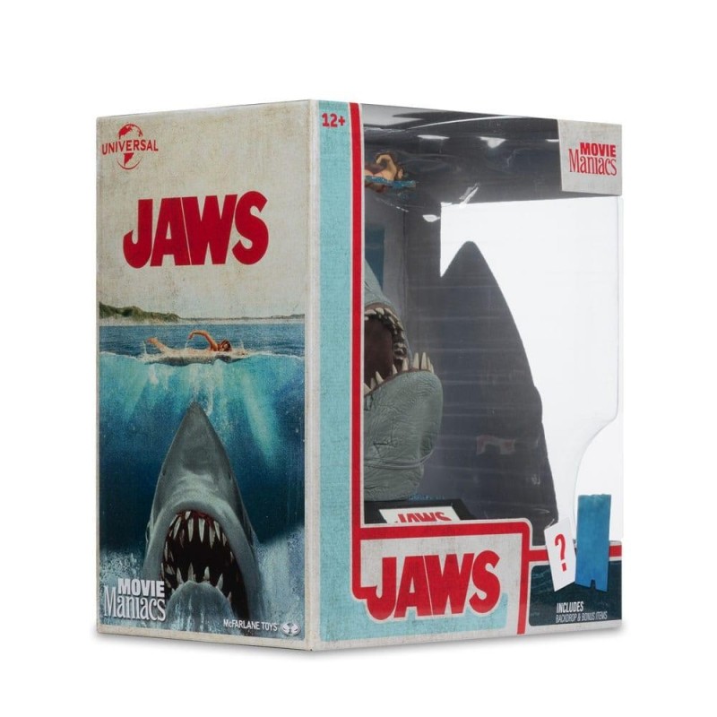 LES DENTS DE LA MER - 50eme Anniversaire - Figurine Movie Maniacs 16cm 