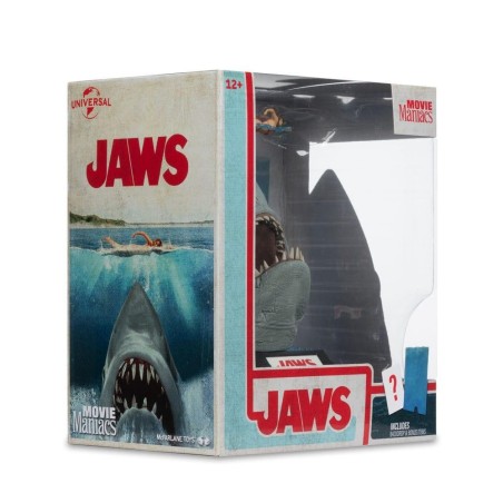 LES DENTS DE LA MER - 50eme Anniversaire - Figurine Movie Maniacs 16cm 