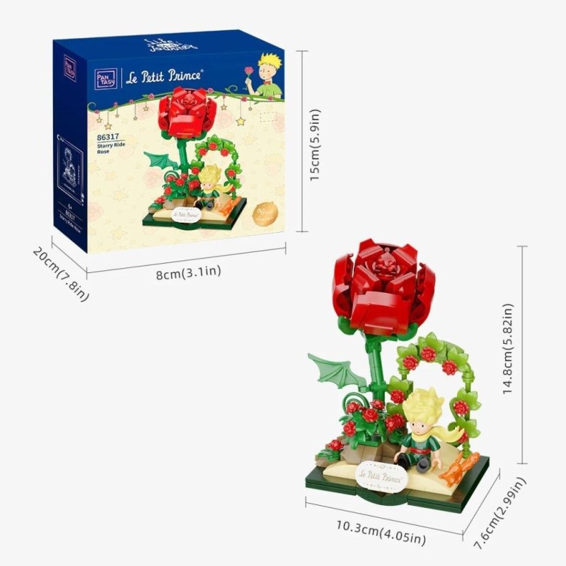 LE PETIT PRINCE - Starry Ride-Rose - Bloc de Construction 