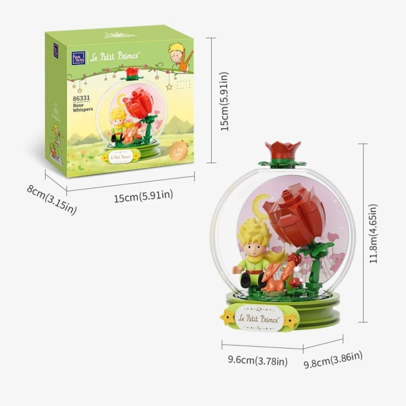 LE PETIT PRINCE - Rose Whispers - Bloc de Construction 