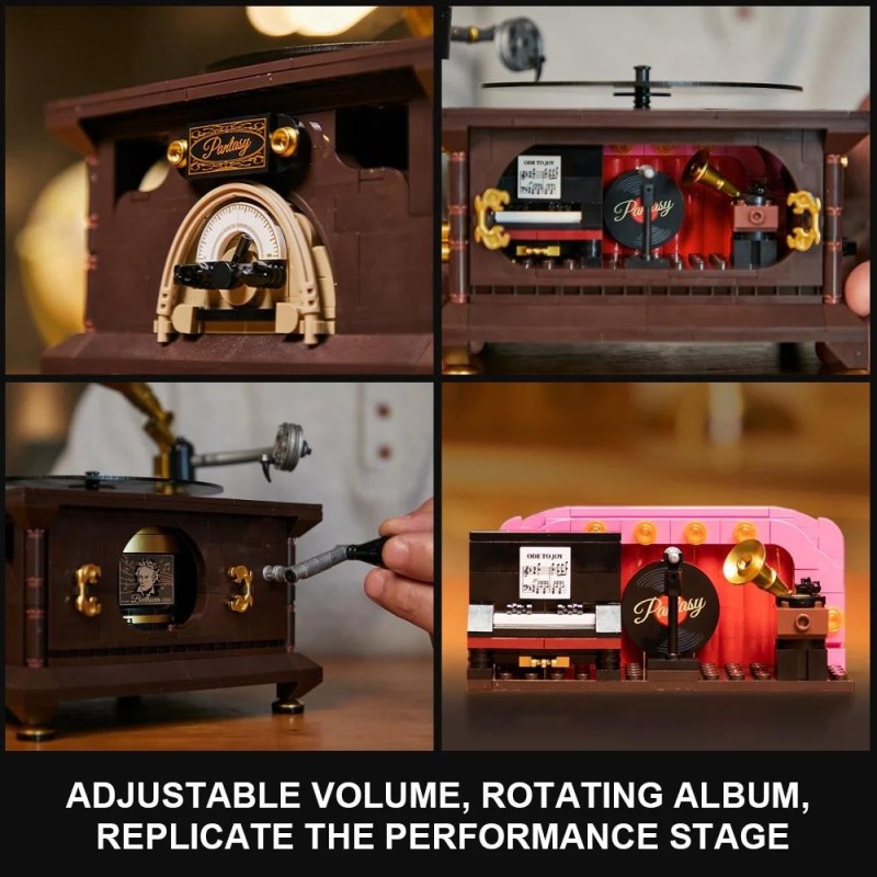 PANTASY - Retro Gramophone - Bloc de Construction 