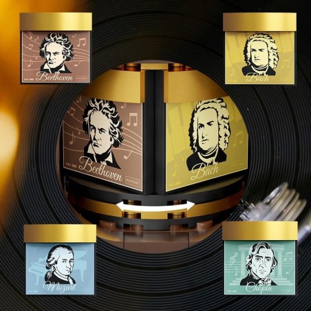 PANTASY - Retro Gramophone - Bloc de Construction 