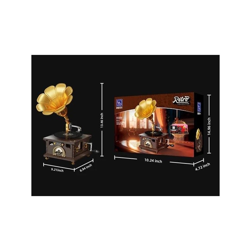 PANTASY - Retro Gramophone - Bloc de Construction 