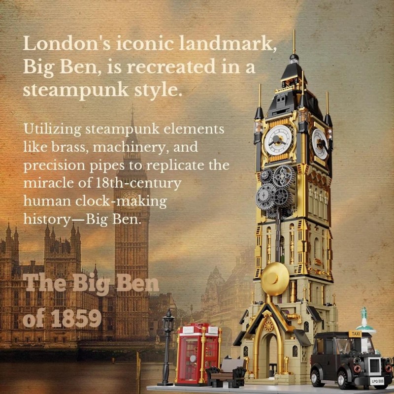 PANTASY - Steampunk Clock Tower Park - Bloc de Construction 