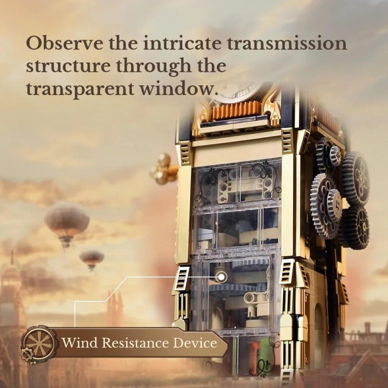 PANTASY - Steampunk Clock Tower Park - Bloc de Construction 
