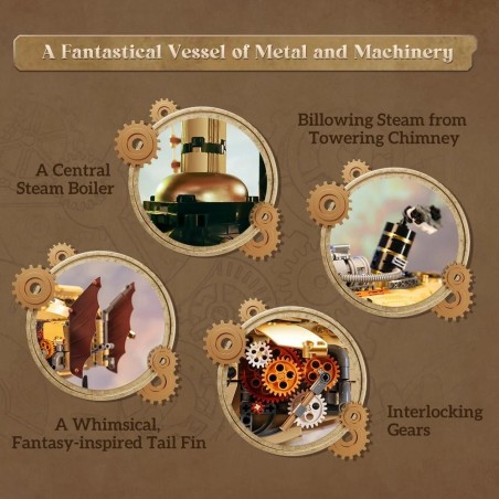 PANTASY - Steampunk Airship - Bloc de Construction 