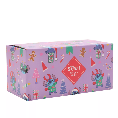 STITCH & ANGEL - Merry Everything - Set de 2 Mugs Colorés 