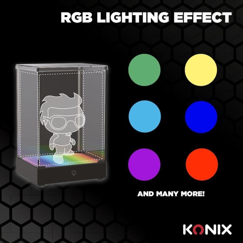 LED DISPLAY BOX - Vitrine en Acrilyc Lumineuse - 8 Modes d'éclairage 
