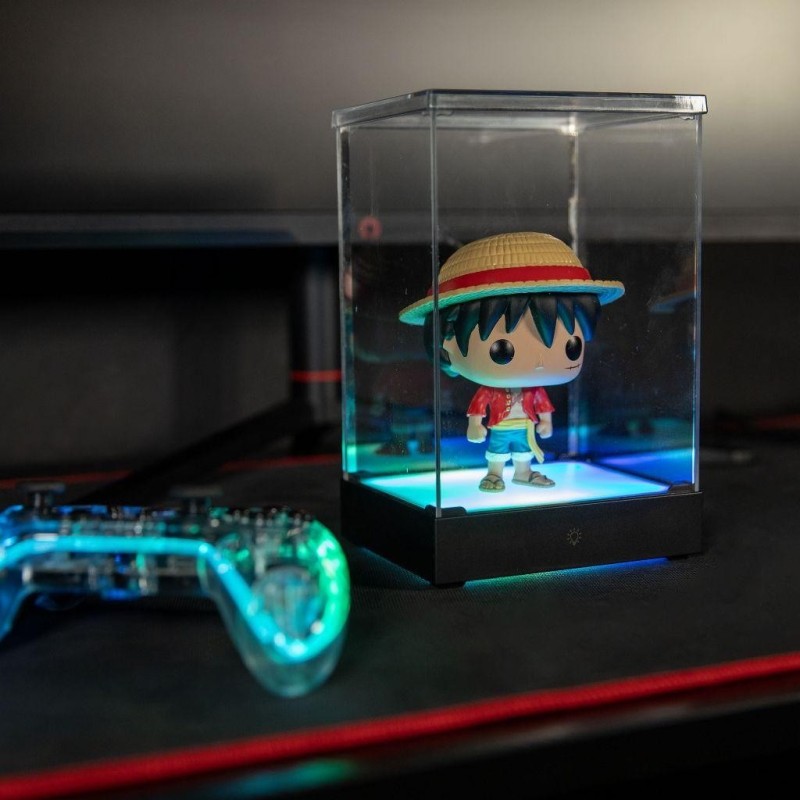 LED DISPLAY BOX - Acrylic Lighting Display Case - 8 Lighting Modes 