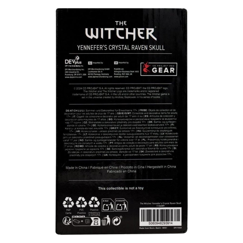 THE WITCHER 3 - Crystal Skull - Replica Edition Limitée 