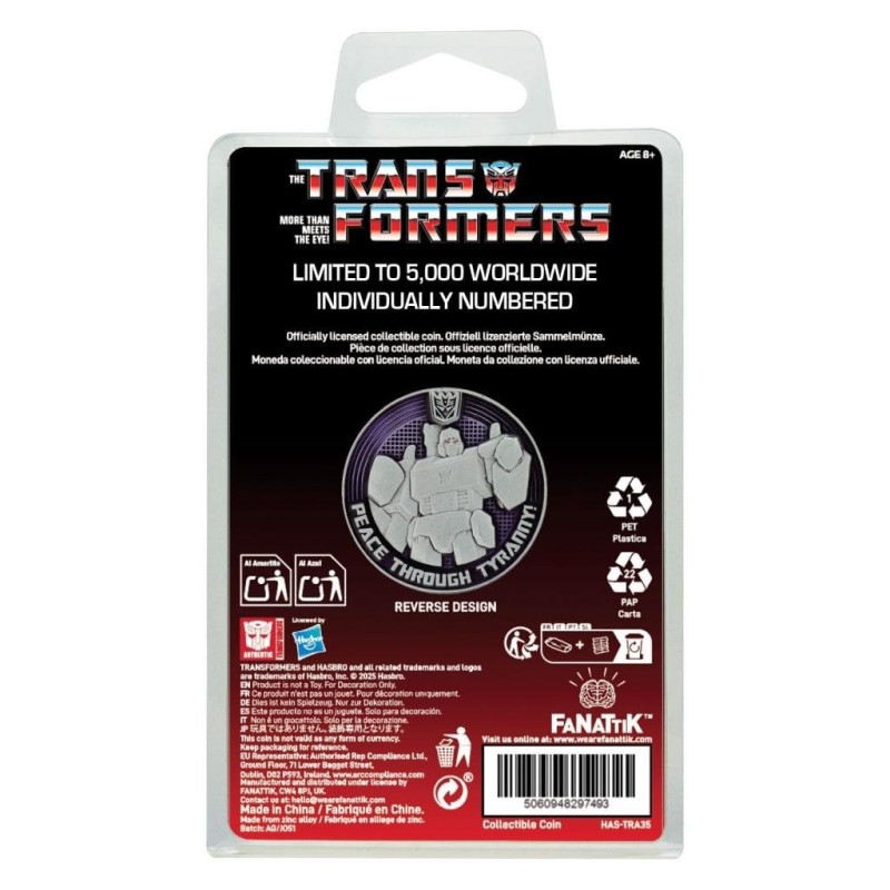 TRANSFORMERS G1 - Autobots VS Decepticons - Pièce Edition Limitée 