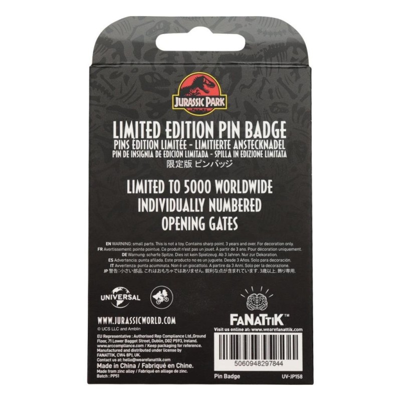JURASSIC PARK - Gates Hinged - Pin's Edition Limitée 