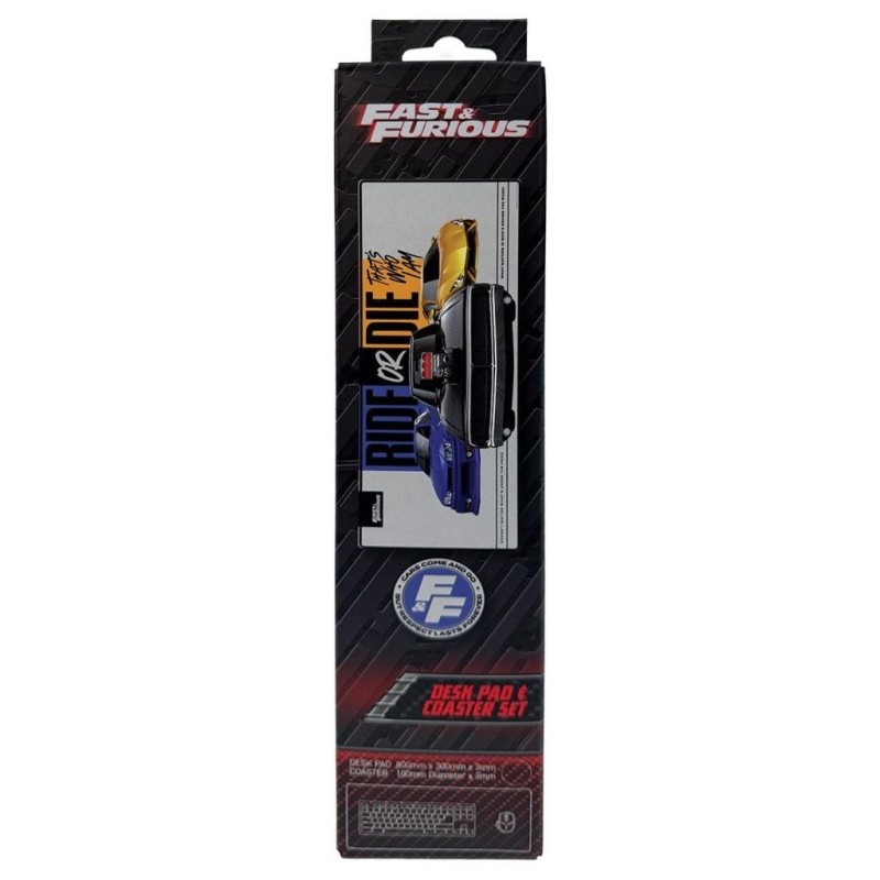 FAST & FURIOUS - Ride or Die - Tapis de Bureau XL + 1 Sous-Verre 