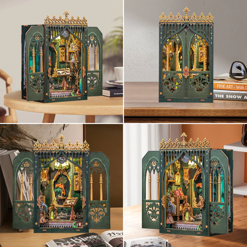 MINIATURE HOUSE - DIY - Herbier des Ténèbres - 90pc + Eclairage LED 