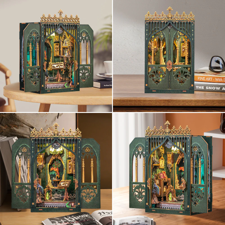 MINIATURE HOUSE - DIY - Herbier des Ténèbres - 90pc + Eclairage LED 