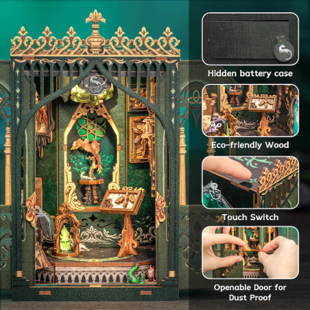 MINIATURE HOUSE - DIY - Herbier des Ténèbres - 90pc + Eclairage LED 