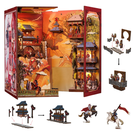 BOOK NOOK KIT - DIY - The Legend of Mulan - 298pc + LED Light 