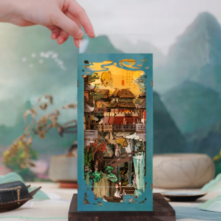 BOOK NOOK KIT - DIY - La Vie de Su Dongpo - 280pc + Eclairage LED 