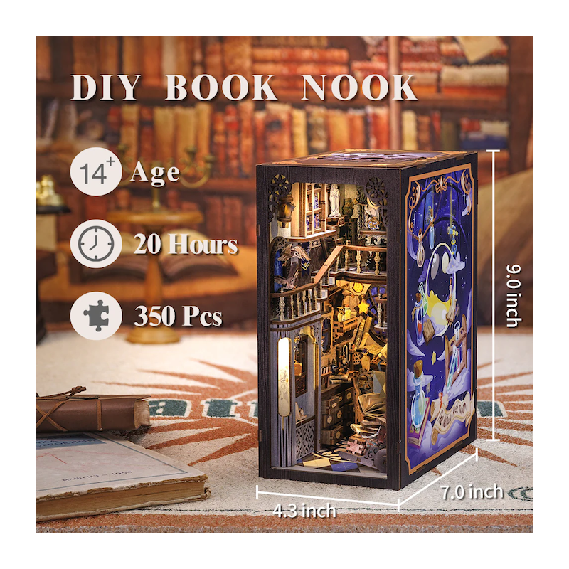 BOOK NOOK KIT - DIY - Salle Commune Nebula - 350pc + Eclairage LED 