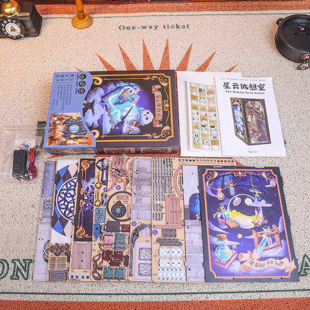 BOOK NOOK KIT - DIY - Salle Commune Nebula - 350pc + Eclairage LED 
