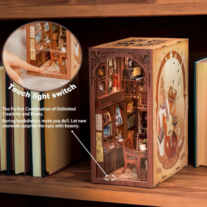 BOOK NOOK KIT - DIY - Le Rythme Secret - 355pc + Eclairage LED 